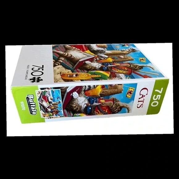 Buffalo Games Cats Collection Beachcombers 750-Piece Interlocking Jigsaw Puzzle - Picture 2 of 4